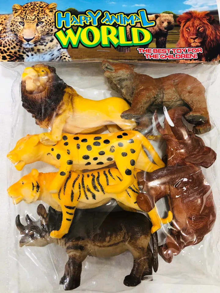 Rubber Animal Large Size Wild Rubber Animal Toys For Kids Educational Toys Daraz.lk