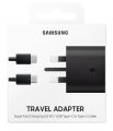 Samsung 25W Fast charger 3 pin Adapter with Dual Type C Cable - Type C to Type C Cable. 