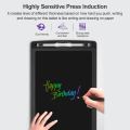 Tablet Gambar LCD 12 Inci Alas Tulis Digital Portabel Layar Warna-Warni LCD Alas Gambar Dapat Dihapus Sebagian Dengan Pena Stylus Biru. 