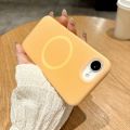 Luxury Chic Jelly Liquid Silicone For Magsafe Magnetic Case For iPhone 16E 16 15 14 13 12 11 Pro Max Plus Shockproof Matte Cover. 