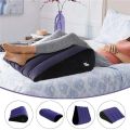 Triangular Inflatable Wedge Body Pillow Cushion Yoga Posture Aid Leg Elevation for Sleeping Travel. 