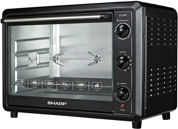 Sharp EO-60K-3 2000W Electric Toaster Oven with Convection Function, 60-Liter, 220V