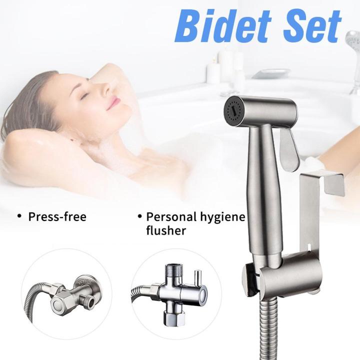 Handheld%20Bidet%20Sprayer%20Shattaf%20Cloth%20Diaper%20Toilet%20Sprayer%20Stainless%20Steel%20Brushed%20Bathroom%20Shower%20Bidet%20Spray%20Set%20EU%20Plug%20-%20Image%203