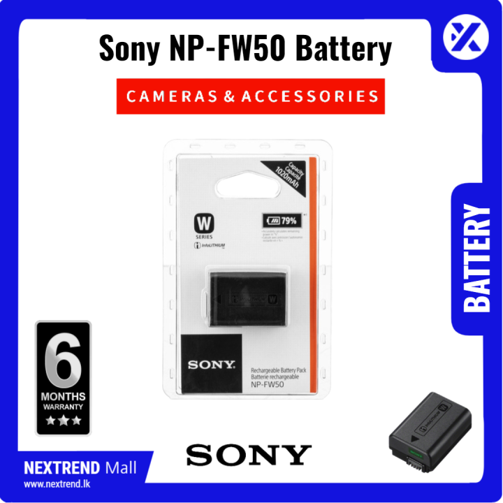 thumbnail image 2 of 2-Pack NP-FW50 Li-Ion Batteries + Charger For Sony Alpha A7, A7 Mark II, A7s – 1200mAh 2 of 3
