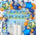Birthday Decoration Bluey Balloon set With Banner Bluey Theme Full Set. 