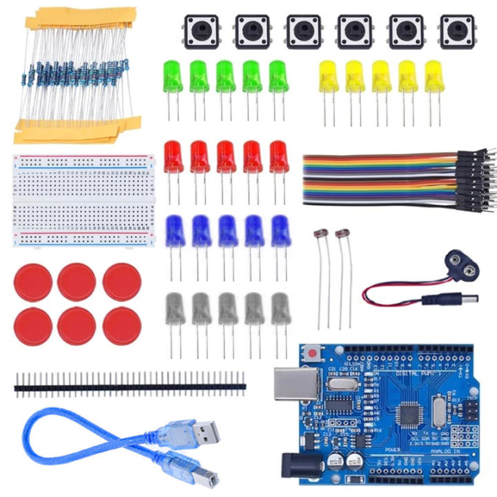 Starter Kit For R3 Mini Breadboard Led Wire Button For Arduino Diy Kit ...