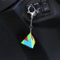 Pyraminx key Ring QIYI Cube Rubik's Magic Cube - 3x3x3 - Smooth Speed Cube QIYI Cube 4.5cm. 
