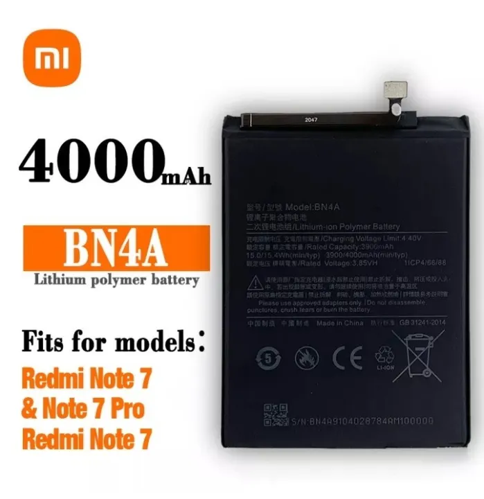 Xiaomi%20Redmi%20Note%207%20Xiaomi%20Note%207%20Pro%20Battery%20Replacement%20Xiaomi%20BN4A%20Battery%20with%204000mAh%20Capacity-A%20Grade%20-%20Image%202