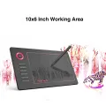 HXSJ Veikk Drawing Tablet A15 Graphic Tablet 10X6 Inches Di-Gital Drawing Tablet With 8192 Induction Levels 5080 Lpi Blue But-Ton. 