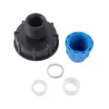 【ZOSR】IBC Water Tank Reducing Adapter 20/25/32mm Plastic PE Pipe Straight Connector Greenhouse Agriculture Irrigation Coupling Fitting. 