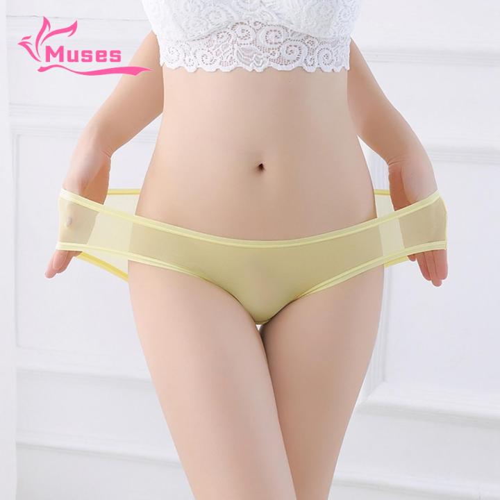 Muses%20Mall%20Breathable%20Mesh%20Briefs%20Mesh%20Briefs%20Solid%20Color%20Ultra-thin%20Low-rise%20Panties%20Breathable%20Underpants%20Ultra-thin%20Low-rise%20Panties%20-%20Image%206