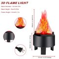 LED Fire Flame Effect Light Artificial Electric Flicker Campfire Lamp Party Decor Supplies for Bar Stage Home, US Plug. 