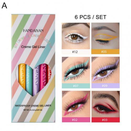 HANDAIYAN%20Makeup%20Colored%20Eyeliner%20Gel%20Pencil%20Kit%206%20Colors/box%20Waterproof%20Color%20White%20Eye%20Liner%20Pen%20Make%20up%20Cosmetics%20Yellow%20Blue%20-%20Image%207