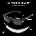 Outdoor Polarized Sunglasses Unisex Black Frame Men Women UV400 Driving Travel Sun Glasses Male Ultralight Anti-glare  Sunlight Mall. 