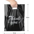 100 Pcs Customized Logo Color Shopping Bag With Handle Plastic Gift Bag Businss Customer Plastic Bag(excluding printing fee). 