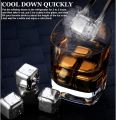 3 PCS Stainless Steel Ice Cubes Metal Whiskey Stones Reusable Whiskey Rocks Set with Ice Tongs and Ice Cube Tray for Cooling Rocks Whiskey Wine.... 
