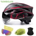 Outdoor Motorcycle Bicycle Helmet Removable Lens Visor Mountain Road Cycling Helmet Newboler Bike Helmet Man Women Safety Helmet. 