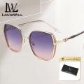 LouisWill Women Sunglasses Fashion Summer Large Frame Sunglasses UV400 Sunglasses Sunscreen UV Resistant Lightweight Travel Glasses Sunglasses. 