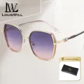 LouisWill Women Sunglasses Fashion Summer Large Frame Sunglasses UV400 Sunglasses Sunscreen UV Resistant Lightweight Travel Glasses Sunglasses. 