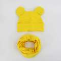 2Pcs Baby Hat Scarf Set Knitted Pompom Baby Girl Boy Hat Cap Thicken Warm Kids Hat Baby Beanie Bonnet. 