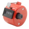 【InnovateWorld】Clicker 4 Digit Number Counters Plastic Hand Finger Display Manual Counting Tally Clicker Timer Soccer Golf Counter. 