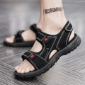 Vietnam Sandals Men 2024 New Trendy Summer Outdoor Slippers Non-Slip Wear-Resistant Waterproof Beach Shoes Soft Bottom Student. 