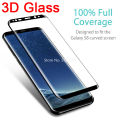 3D Full Curved Tempered Glass For Samsung Galaxy S23 S22 S21 S9 S8 Plus S7 Edge Screen Protector For S10E S10 S6 Edge Plus Film. 