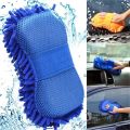 1pc Microfiber Car Cleaning Sponge Towel Cloth Auto Wash Gloves Car Washer Supplies Home Cleaning Towel. 
