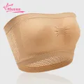 Muses Mall Women Crop Top Solid Color Anti Exposure Crop Top Bra. 