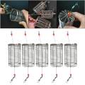 5pcs Fishing Cage, Feeder Basket Holder, Coarse Lure Feeder Gear Fishing Tackle Accessories , M. 