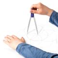 STAEDTLER® Noris 550 60 School Compass Universal Adapter, Lead box In Case With Ruler. 