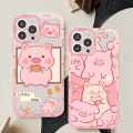 Cute Pink Pig Cartoon Phone Case For iPhone 13 14 Pro Max XS XR 12 11 Pro 13 Mini 6 7 8 Plus Soft Clear Back Cover. 