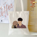 F4 THAILAND Canvas Tote Bag Girls Shopper Shoulder Bags Tuisyen Sekolah Tuition Bag - Bright Win Dew Nani Tontawan. 