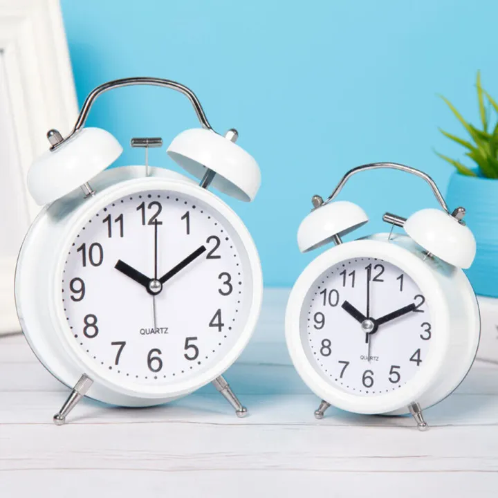 4%20Inch%20Twin%20Bell%20Alarm%20Clock%20Cute%20Mini%20Time%20Stainless%20Steel%20-%20Image%202