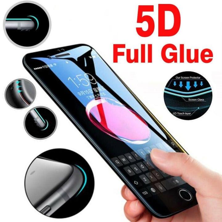 Mi A3 5D High Qality Slim Full Clue Tempered Glass Black border