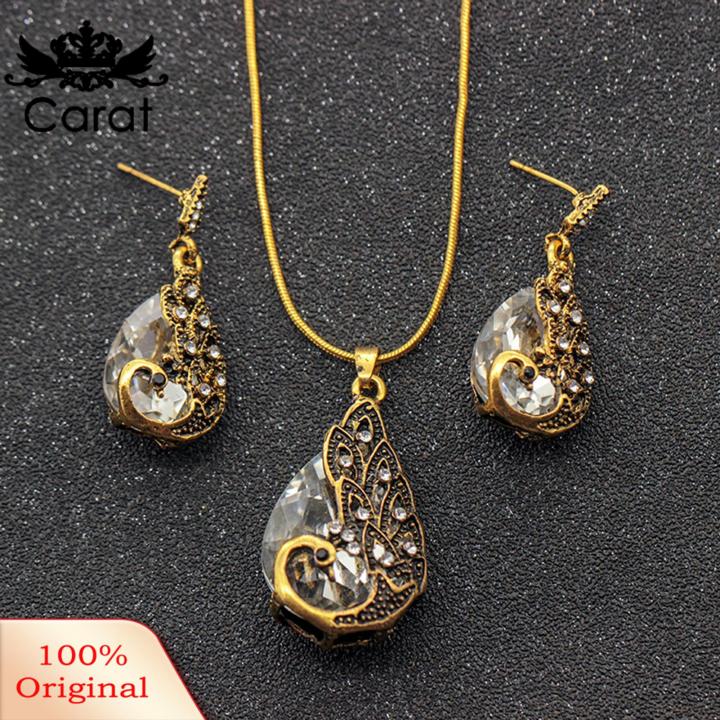 Carat%20Rhinestone%20Inlay%20Necklace%20Exquisite%20Peacock%20Waterdrop%20Jewelry%20Set%20Elegant%20Necklace%20Earrings%20for%20Women%20Hypoallergenic%20Fashionable%20Gift%20Women%20Necklace%20Earrings%20Kit%20-%20Image%207