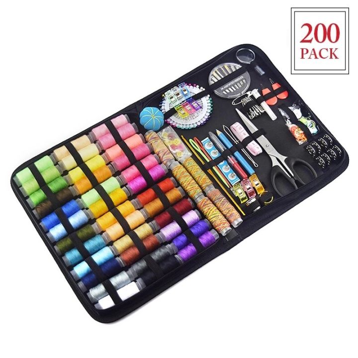 Sewing Box 68-183Pcs Multi-function Travel Sewing Kit Stitch Needle Thread Storage Bag Fabric Craft Mom Xmas Gift Sewing Set
