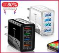 4-Port USB Charging Station 3.1A Power Adapter Multi Port QC3.0 Phone Chargers EU/US Plug USB Wall Charger For iPad iPhone 14. 