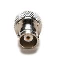 【FOOT SOFA】LEI  BNC Female Jack To SMA Male Plug Coax Straight Connector Adapter Nickel. 