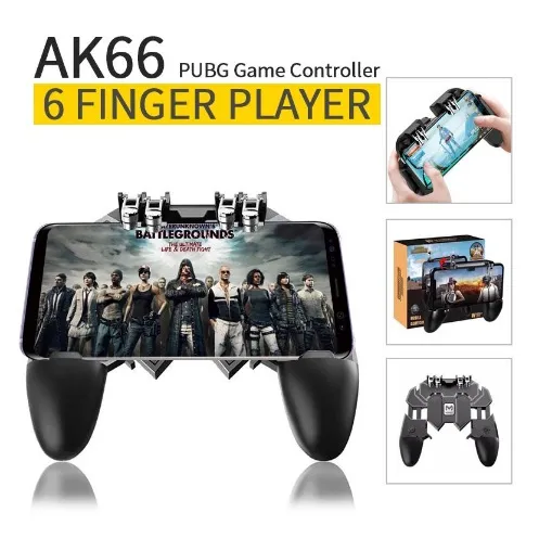 PUBG Controller AK66 Six Finger Gamepad Triggers PUBG Metal Trigger ...