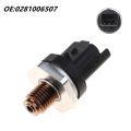 Fasdga Fuel Rail Pressure Sensor Pressure Relief Valve Fuel Rail Sensor Transducer for Peugeot 0281002797 0281006507 0281002283. 