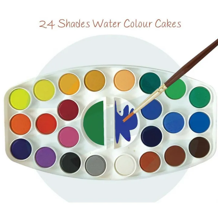 Camlin%20Kokuyo%20Student%2024-Shade%20Water%20Color%20Paint%20Cake%20Set%20-%20Image%202