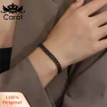 Carat Hollow Out Bracelet Stylish Stainless Steel Cuban Chain Bracelet for Men Hip Hop Club Party Wrist Jewelry Solid Color Polished Design Favorite Lightweight Bracelet. 