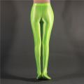 Leggings Dance Transparent Ultra-Thin Glossy Women's Yoga Stirrup Leggings Smooth Tights Stretch Shiny Sports. 