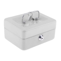 Mini Petty Cash Box Metal Coin Bank Lockable Security Money Safe Box with Lock Slot. 