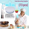 73 Pcs Cake Decorating Set Tools Baking Supplies  Kit. 