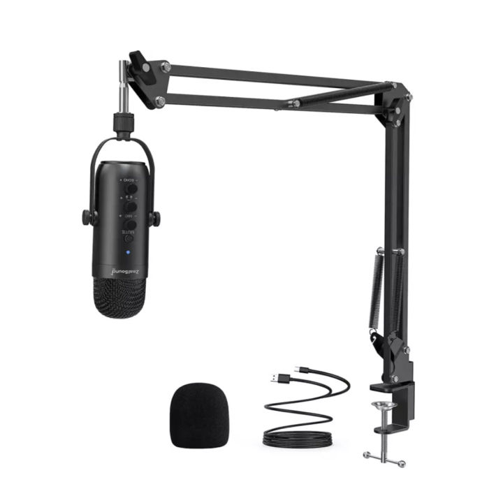Zealsound Professional USB Streaming Podcast PC Microphone Studio