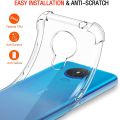 For Nokia 1.4 Back Cover Shockproof Transparent Soft TPU Silicone Protector Phone Case with Shock Absorption Bumper Corners. 