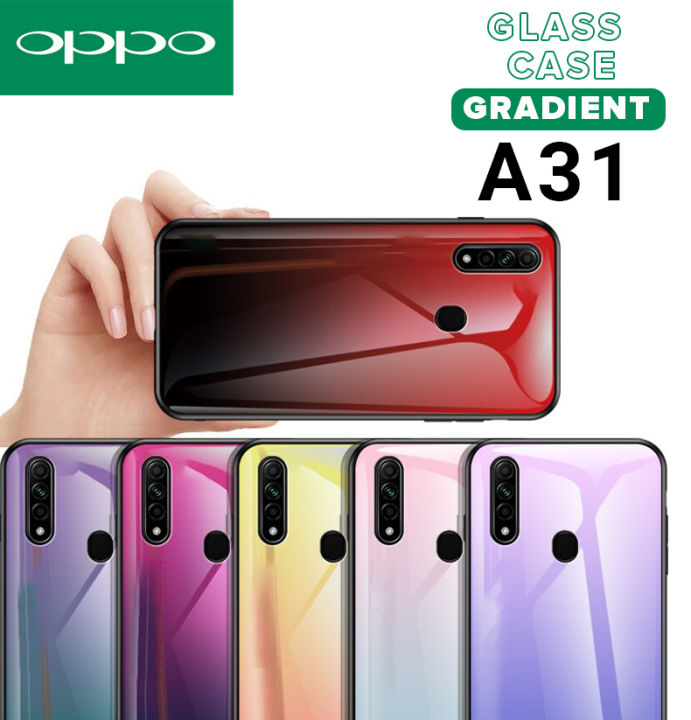 Slim%20Hybrid%20Gradient%20Tempered%20Glass%20Case%20for%20OPPO%20A31%20Phone%20Cover%20Soft%20TPU%20frame%20Colorful%20Patterned%20Glass%20Hard%20Back%20Case%20-%20Image%203