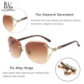 LouisWill Sunglasses Women UV Protection Sunglasses Ladies Sunglasses Gradients Glasses Fashionable Irregular Style Female Eyewear Sun Glasses for Women with Free Storage bag. 